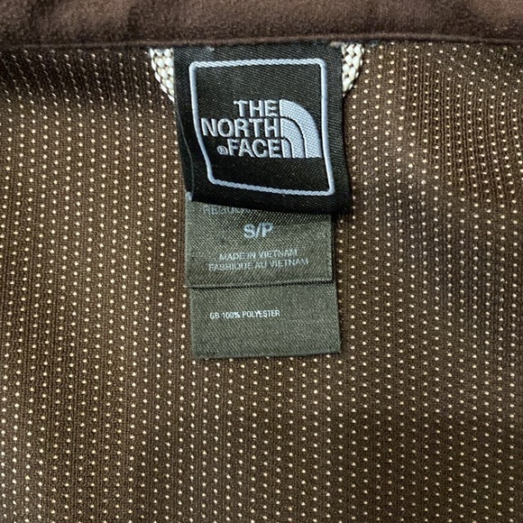 The North Face Windwall Sleeveless Full Zip Brown Fleece Vest Women Size Small - Picture 3 of 3